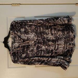 Apt 9 womens zip front blouse